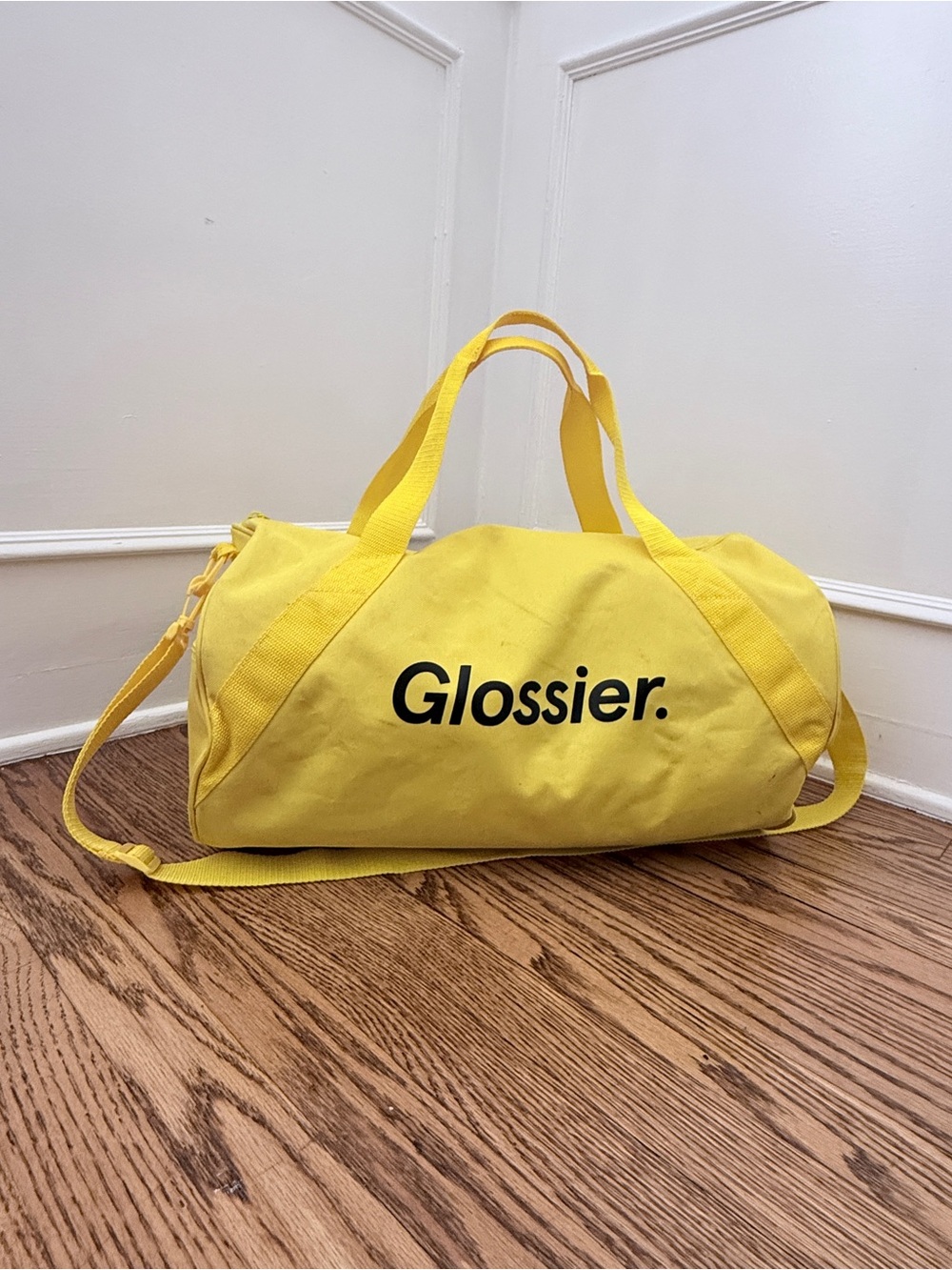 Glossier Sunny Yellow Travel Duffel